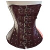 Women Steampunk Style Corset real Sheep Leather Women Corset 